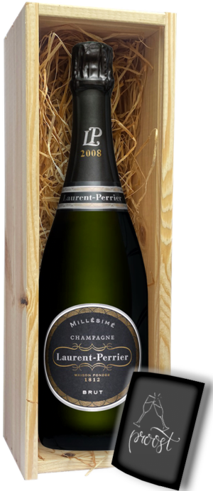 Champagne cadeau Laurent-Perrier Brut 2008 kaartje